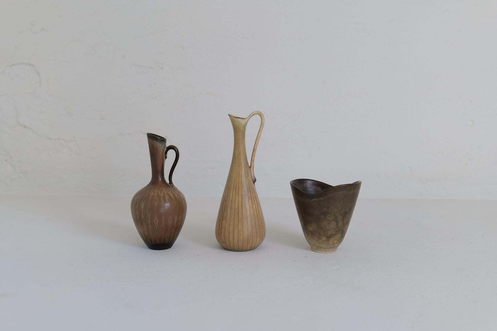 Home Decor Collection Of 3 Ceramic Vessels By Gunnar Nylund Rörstrand Sweden, 1950s photo