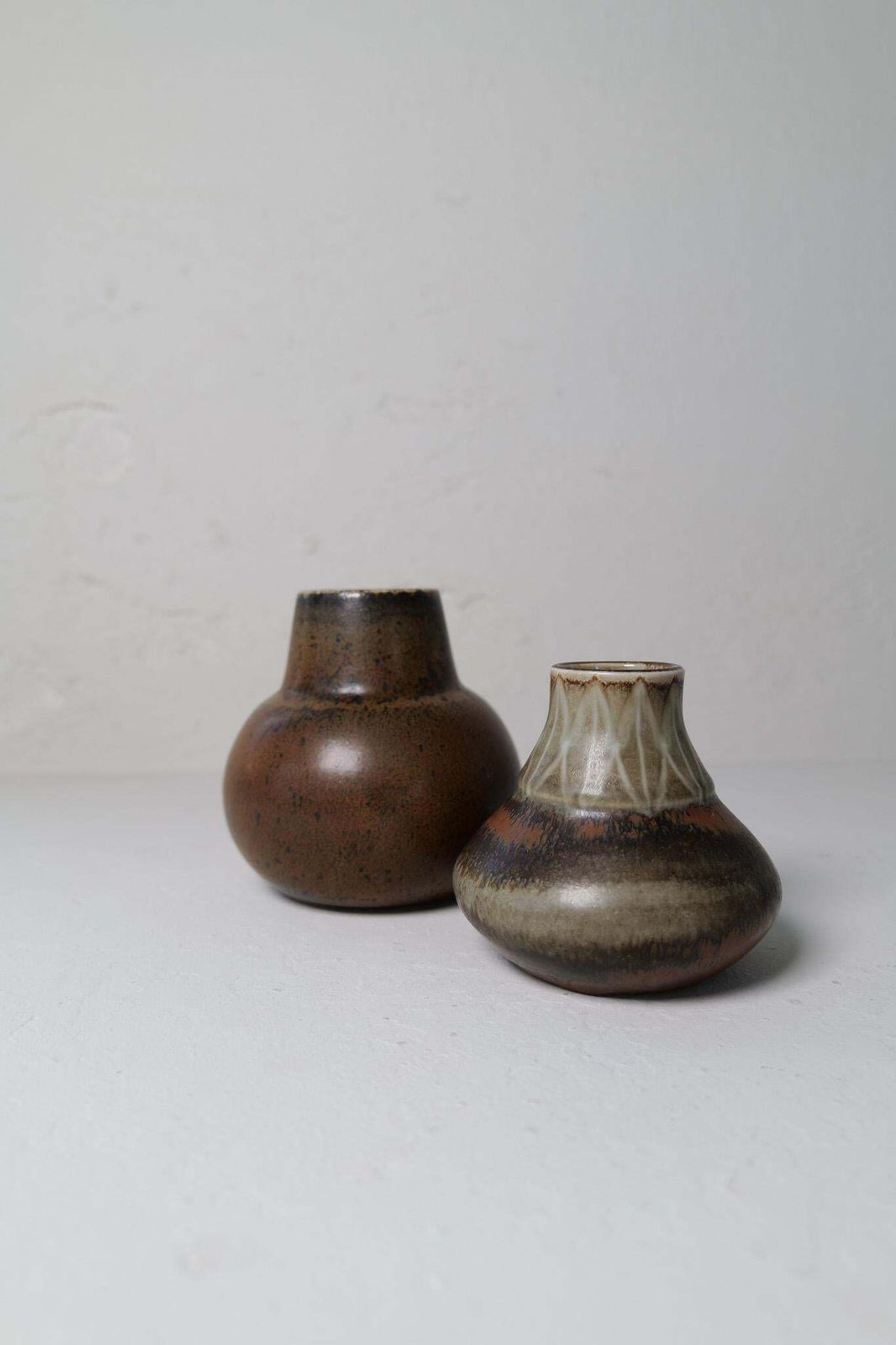 Collection Of Unique Ceramic Vases By Carl Harry Stålhane Rörstrand Sweden, 1950 photo vintage