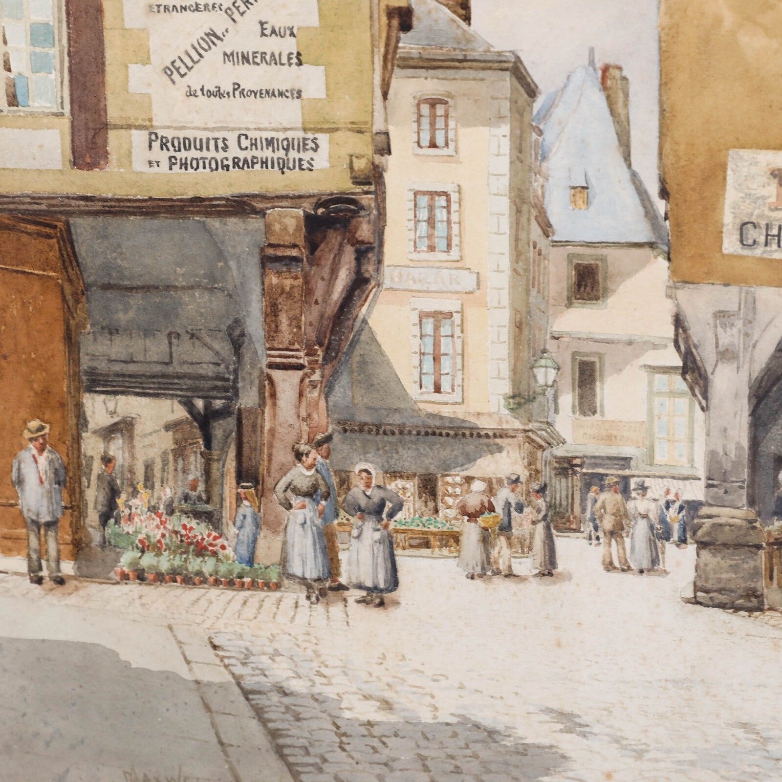 Hamilton Maxwell Rws (1830 1923)   Framed Watercolour, Dinan, 1897 photo Art