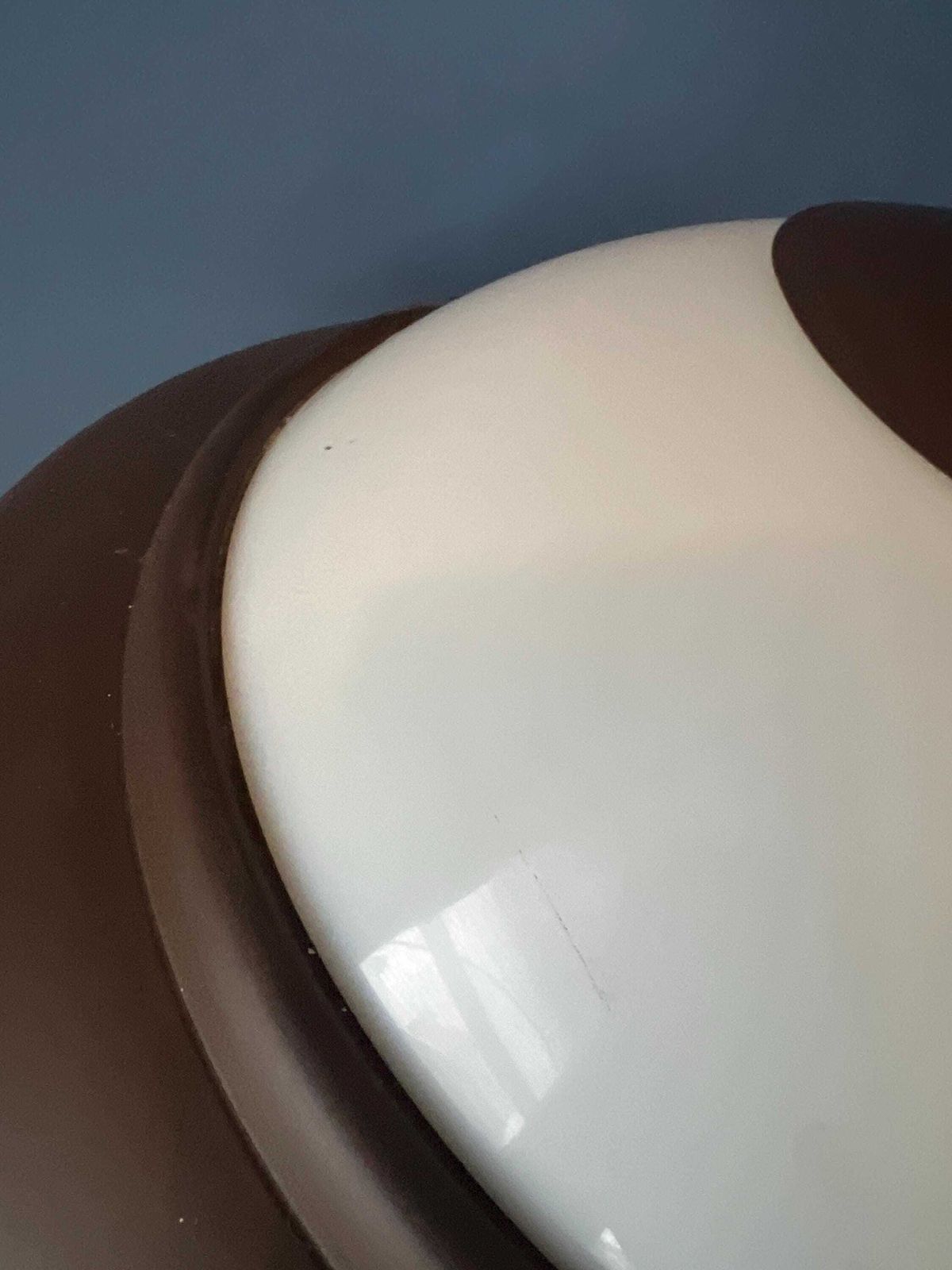 photo furniture Bruine En Beige Mid Century Hanglamp Van Dijkstra, Space Age