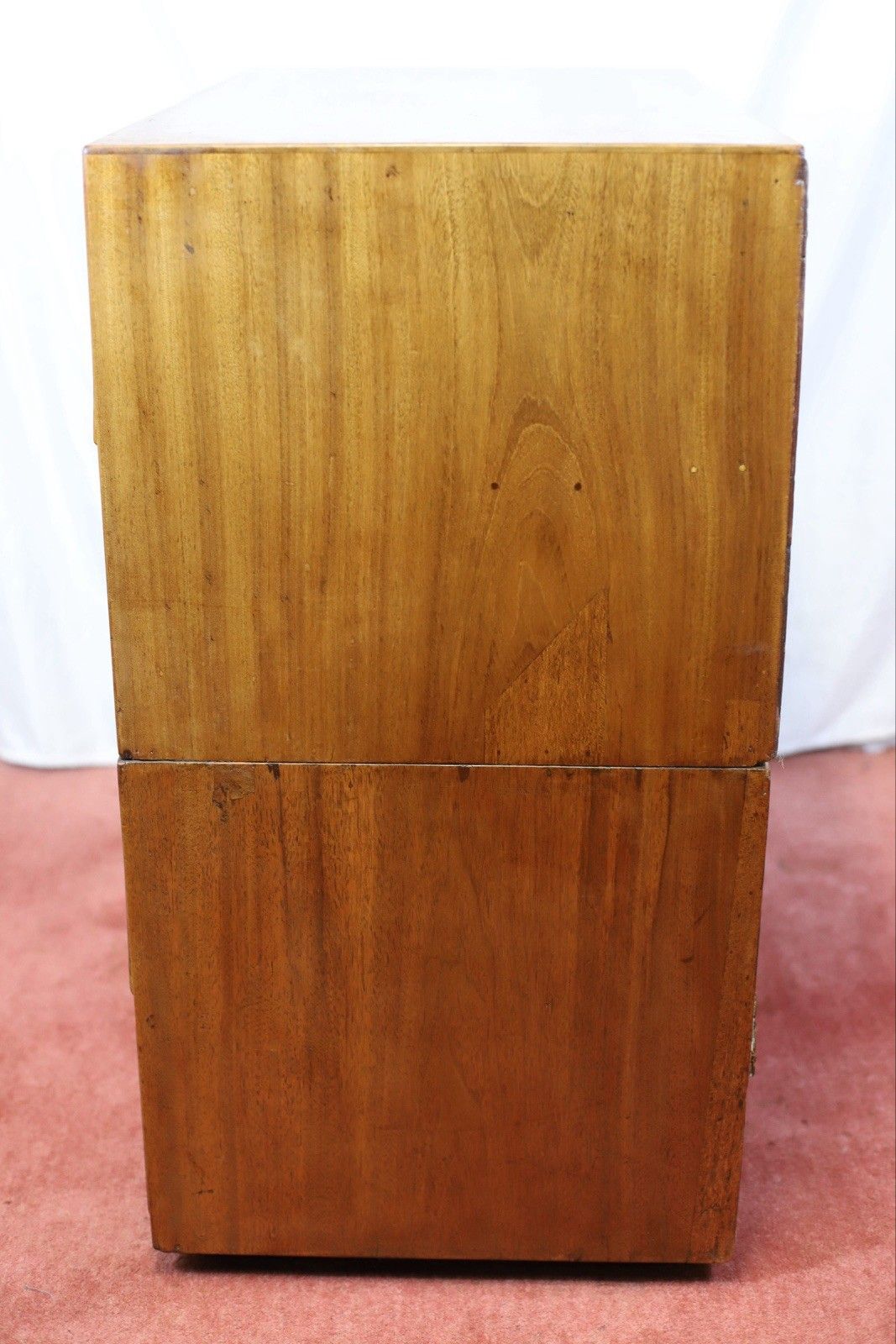 Furniture Beautiful Victorian Two Part Campaign Chest Of Drawers photo