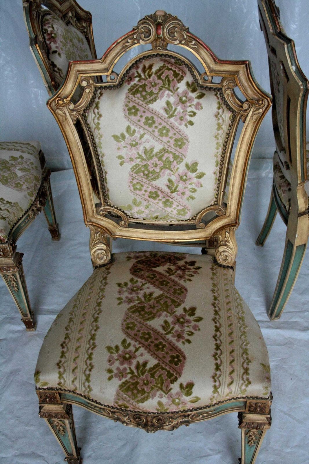 photo for sale Set Of 4 Napoleon III Chairs, Second Half Of The Nineteenth Century, France