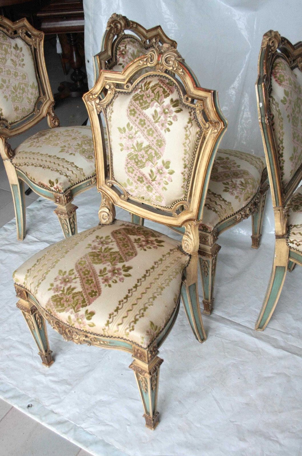 Furniture Set Of 4 Napoleon III Chairs, Second Half Of The Nineteenth Century, France photo