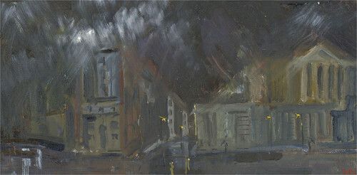 Daniel Nichols   Contemporary Oil, London In The Rain