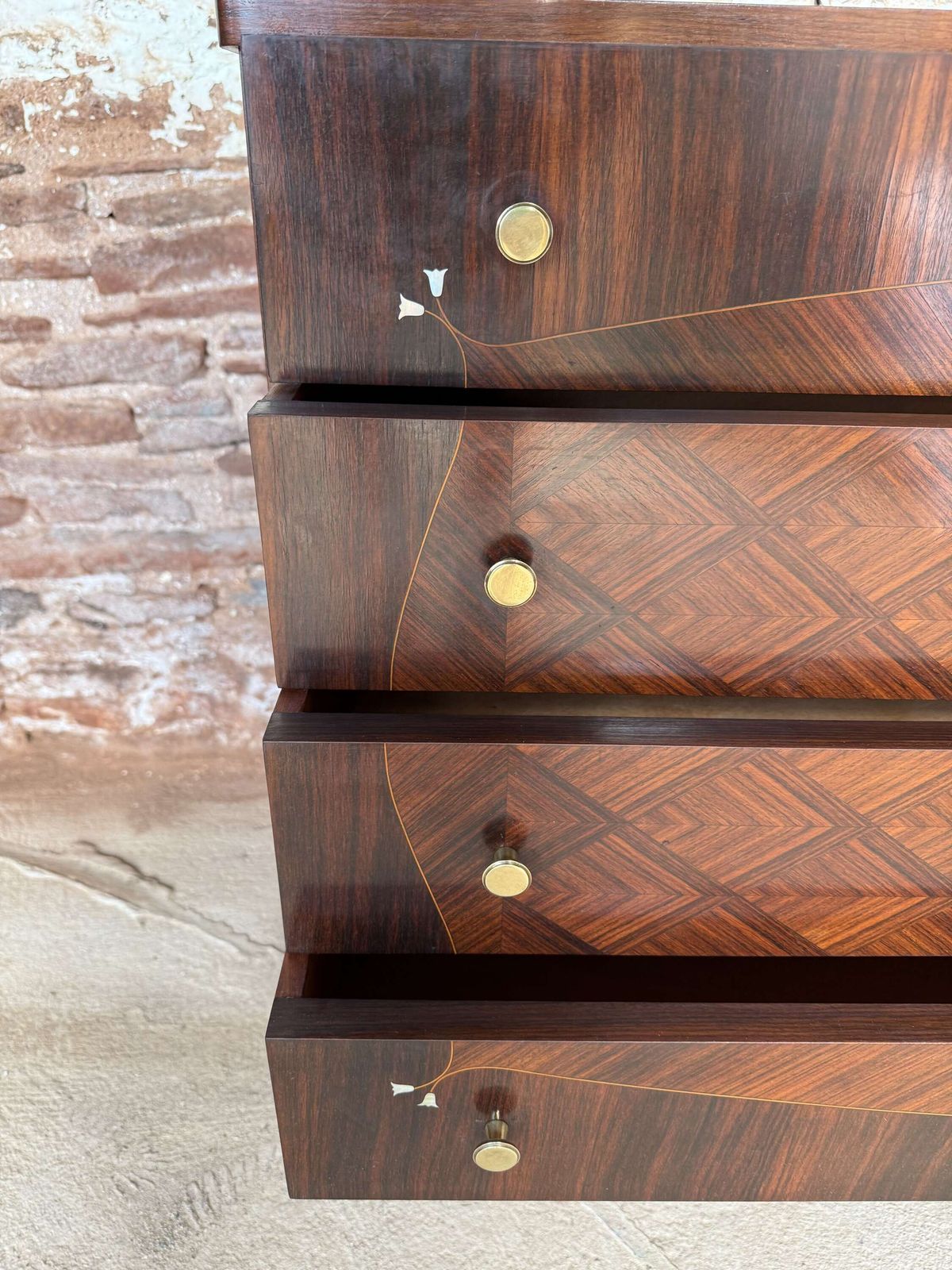 Italian Chest Of Drawers , Mid Century photo vintage