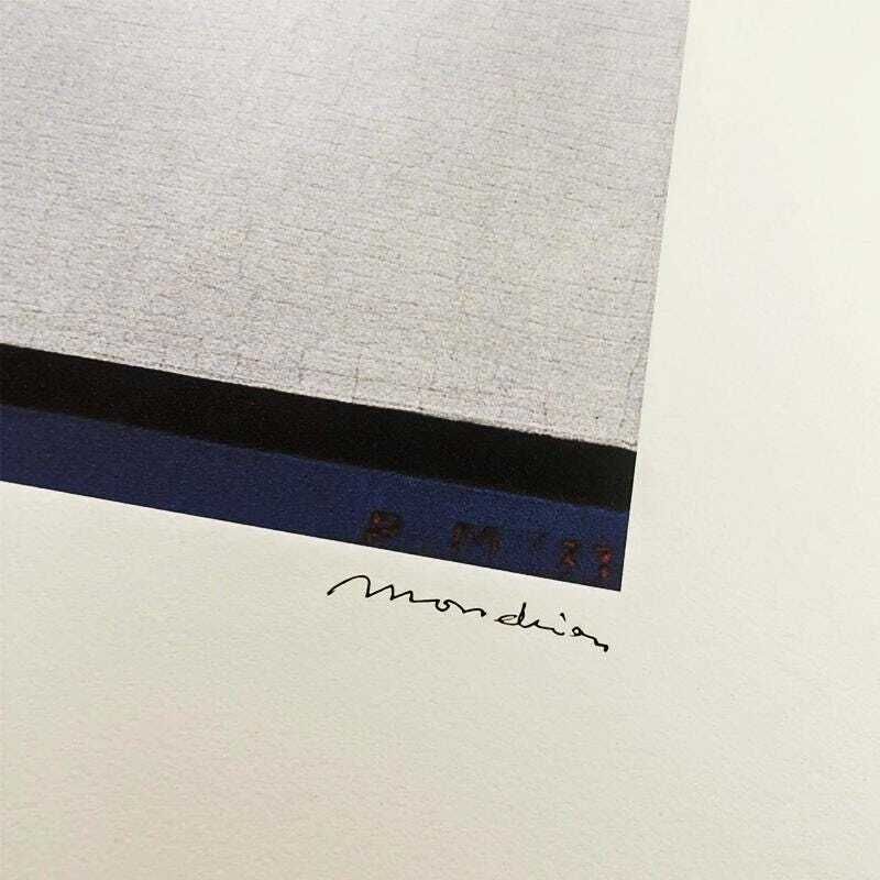 1970s Piet Mondrian Limited Edition Lithograph Numbered In Pencil. photo for sale