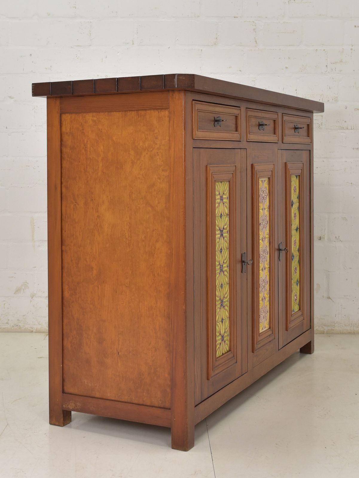 Furniture Sideboard Chest Of Drawers Restored Mid Century Around 1960 Vintage Retro Softwood photo