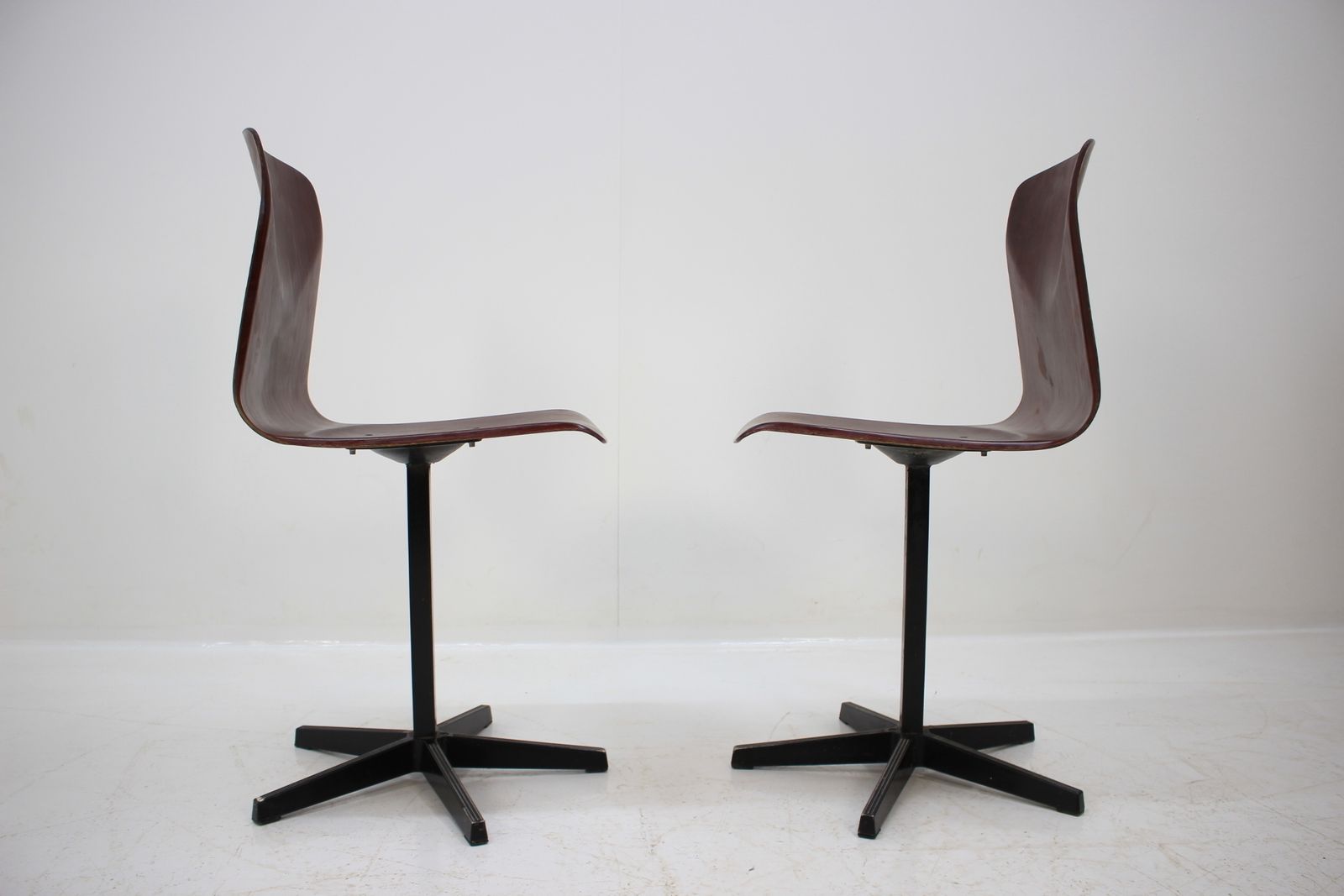 Pair Of Midcentury Industrial Style Chairs, Elmar Flötotto For Pagholz, 1970s photo furniture
