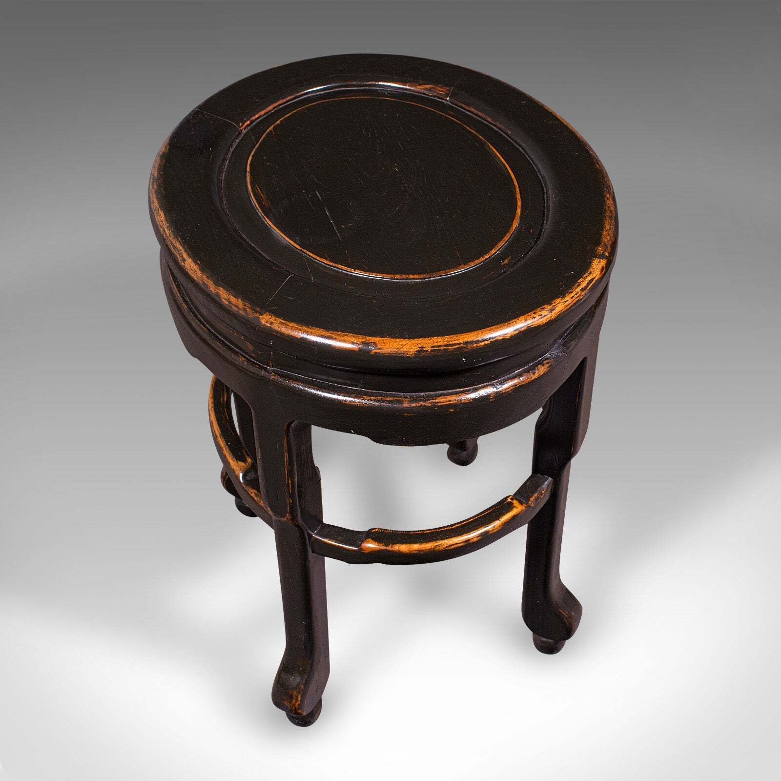 Antique Oval Side Table, Japanese, Ebonised Elm, Lamp, Wine, Victorian, Meiji photo buy