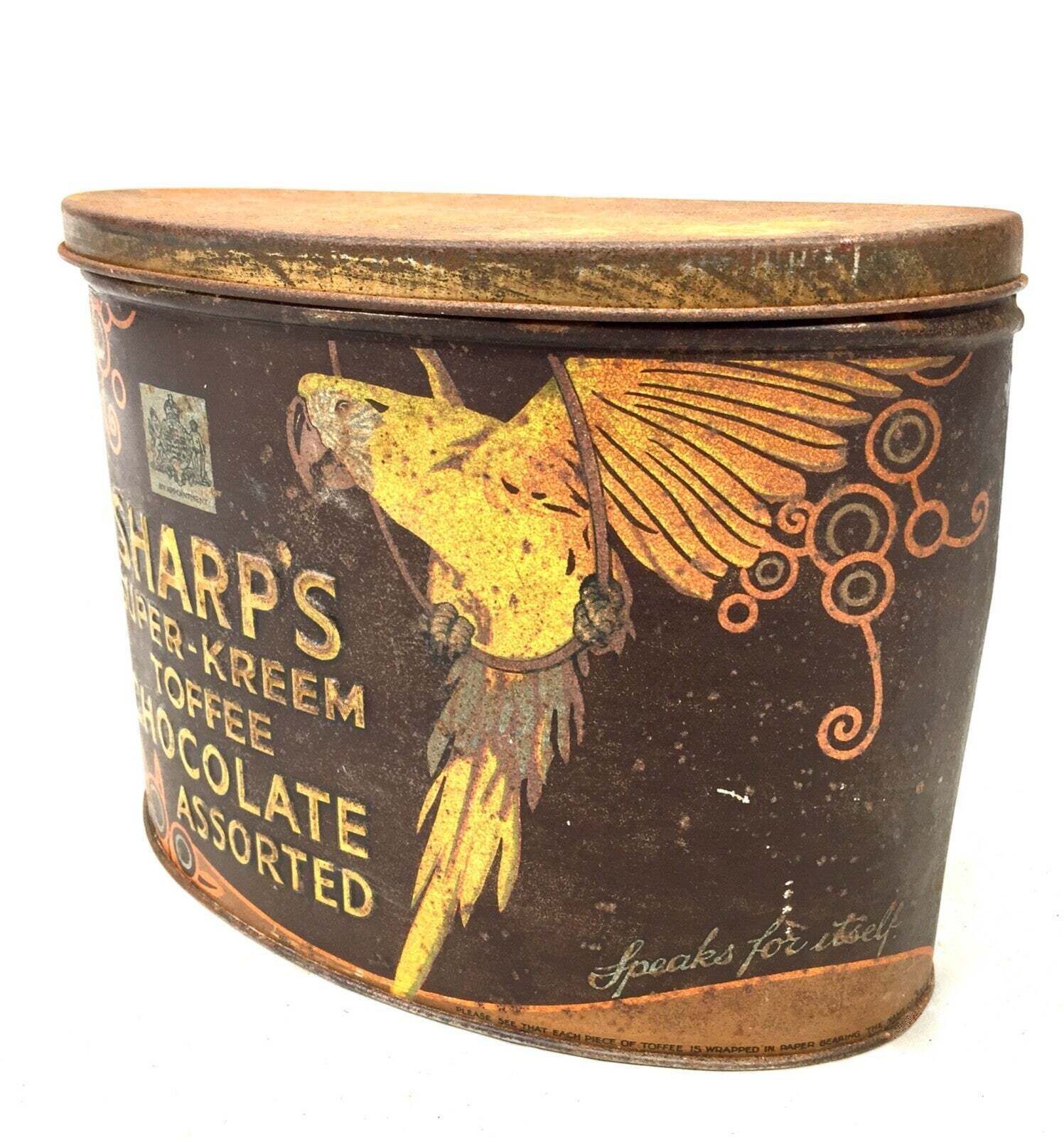Antique Advertising   Early 20th Century Edward Sharps Super Kreem Toffee Tin photo Home Decor