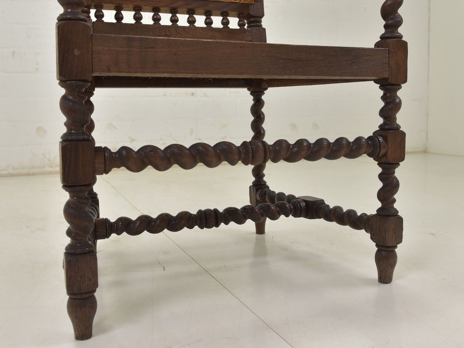 Furniture Antique! Pair Of Armchairs Restored From The Wilhelminian Period Around 1880. Solid Oak Armchairs. photo