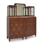Antique! Display Cabinet Restored Art Deco 1925 Mahogany Buffet Dining Room photo for sale