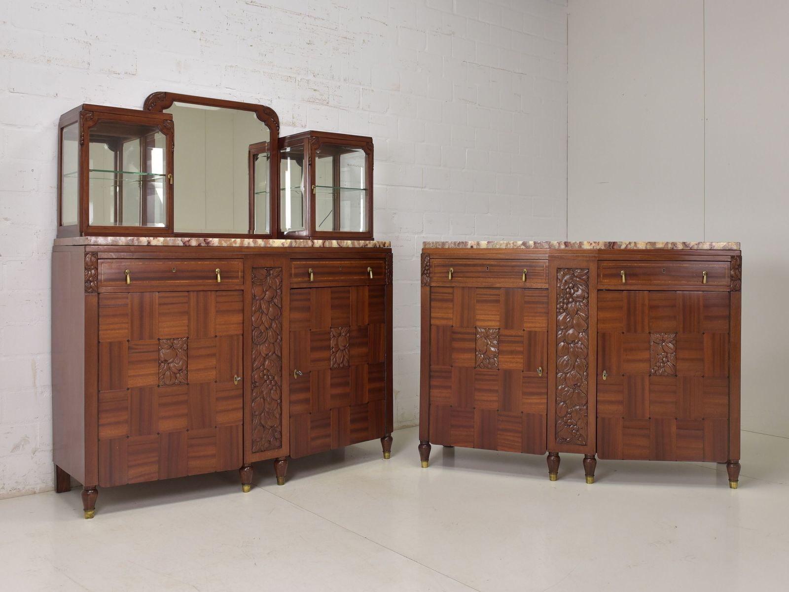 Antique! Restored Art Deco 1925 Mahogany Dresser Sideboard Dining Room photo furniture
