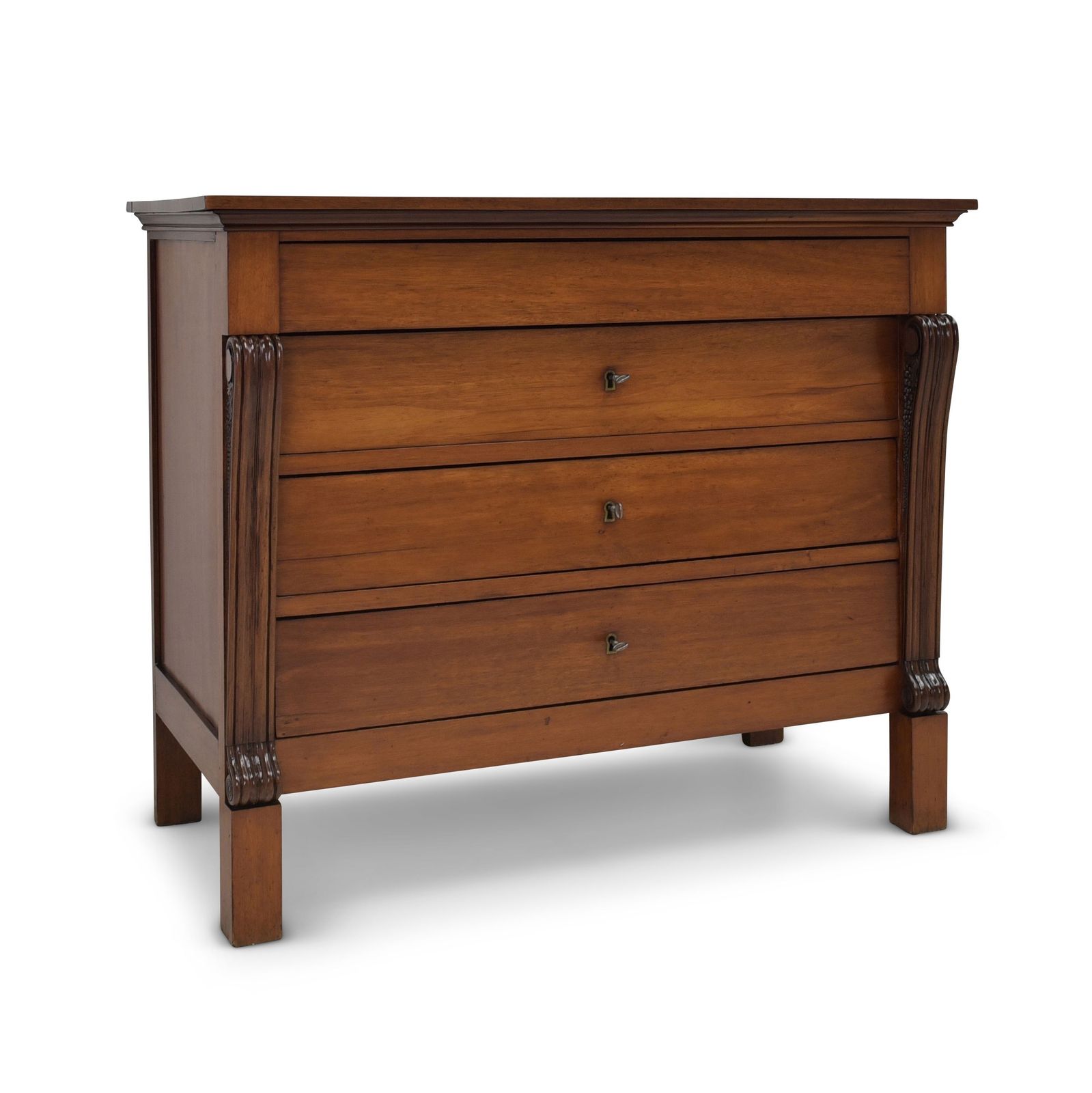 Antique! Restored Biedermeier Empire Charles X Chest Of Drawers, Circa 1830
