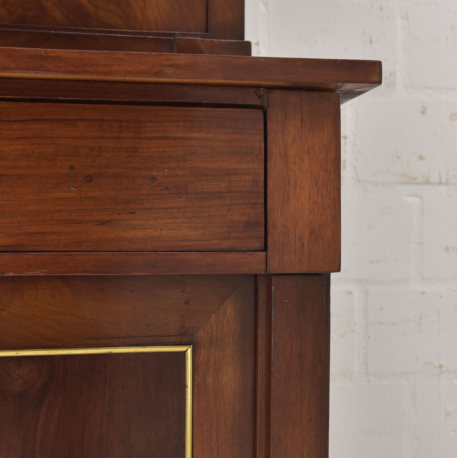 Antique! Small Cabinet Restored Mahogany Chest Of Drawers Vertiko Narrow photo vintage