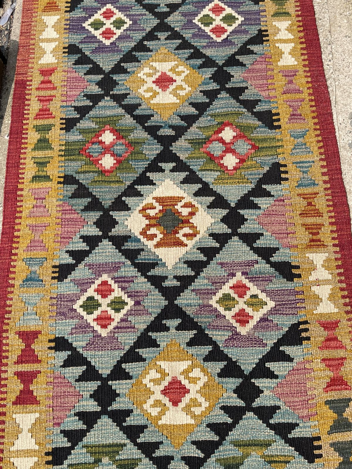 Hand Knotted Chobi Kilim Runner Rug 156 X 61cm photo furniture