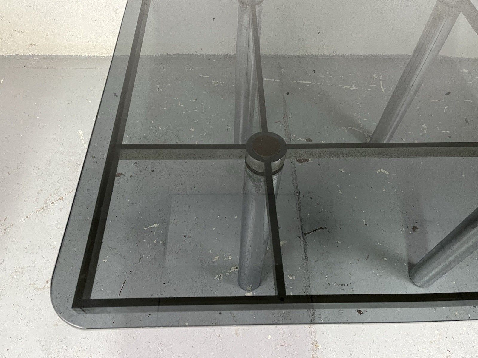 Andrè Afra Tobia Glass Steel Table Shoe Gavina 70’s Vintage Design photo buy