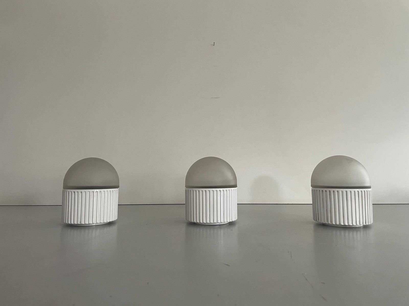 Bulbo Model Set Of Three Sconces By Raul Barbieri & Giorgio Marianelli For Tronconi, 1970's, Italy