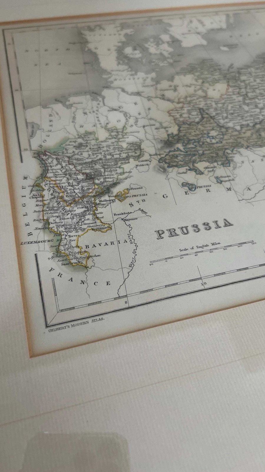 1850s Map Of Prussia By J. Archer photo furniture