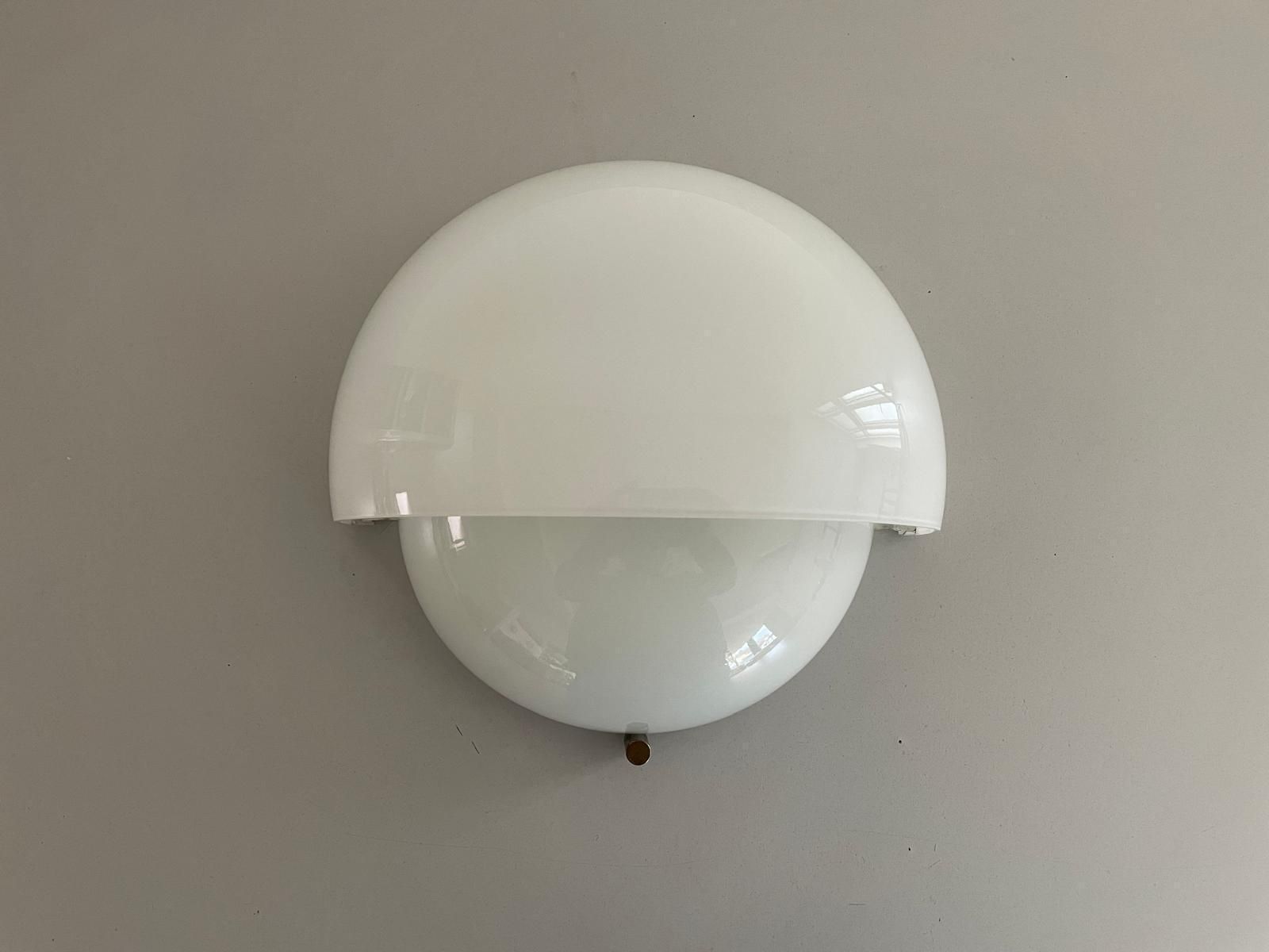 Mania Big Size Single Sconce In Glass By Vico Magistretti For Artemide, 1960s, Italy