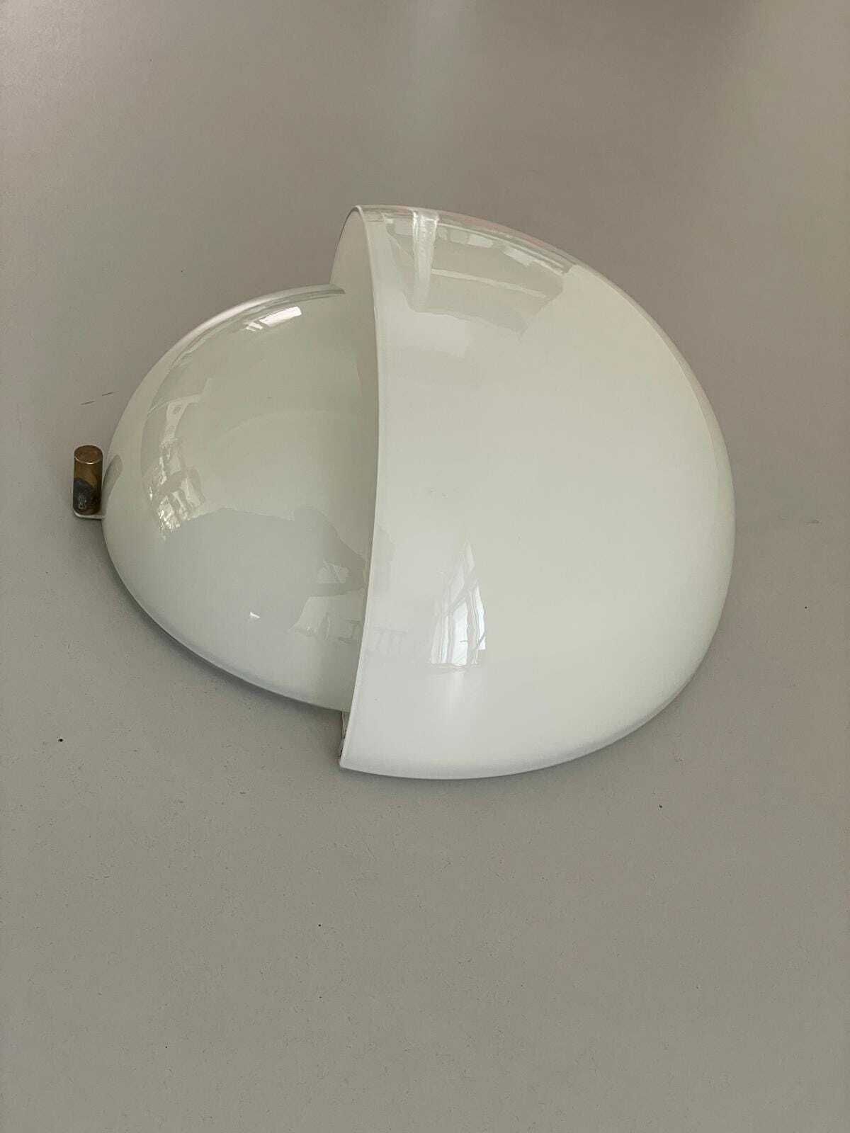 Mania Big Size Single Sconce In Glass By Vico Magistretti For Artemide, 1960s, Italy photo vintage