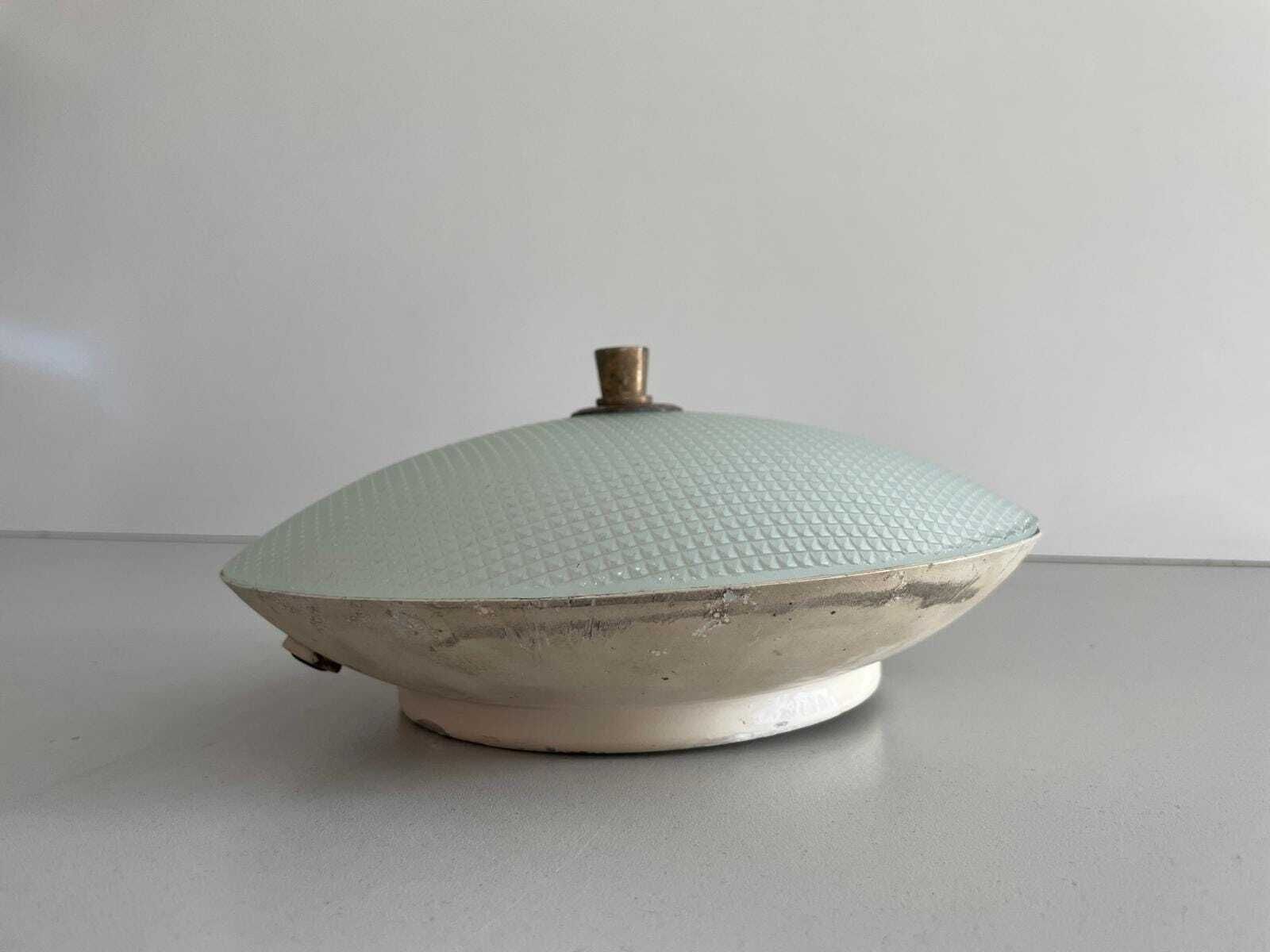 Textured Glass And White Metal Pair Of Sconces By Oscar Torlasco For Lumi, 1950s, Italy photo buy