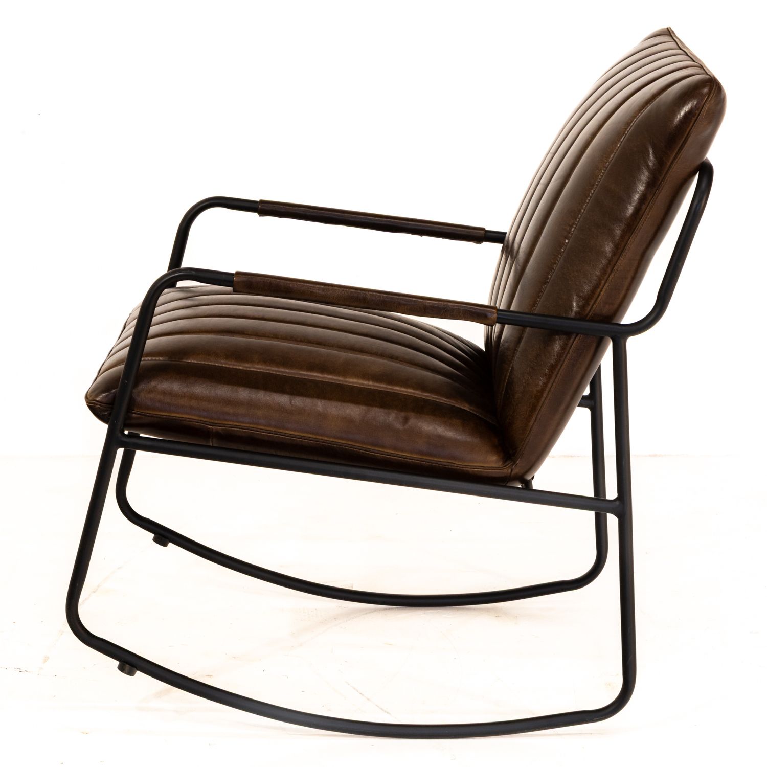 Leather And Iron Rocking Chair Mh 3035 Cig photo Furniture