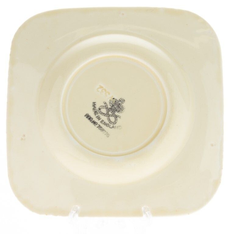 Art Deco Crown Staffordshire Pottery Ceramic Plate photo furniture