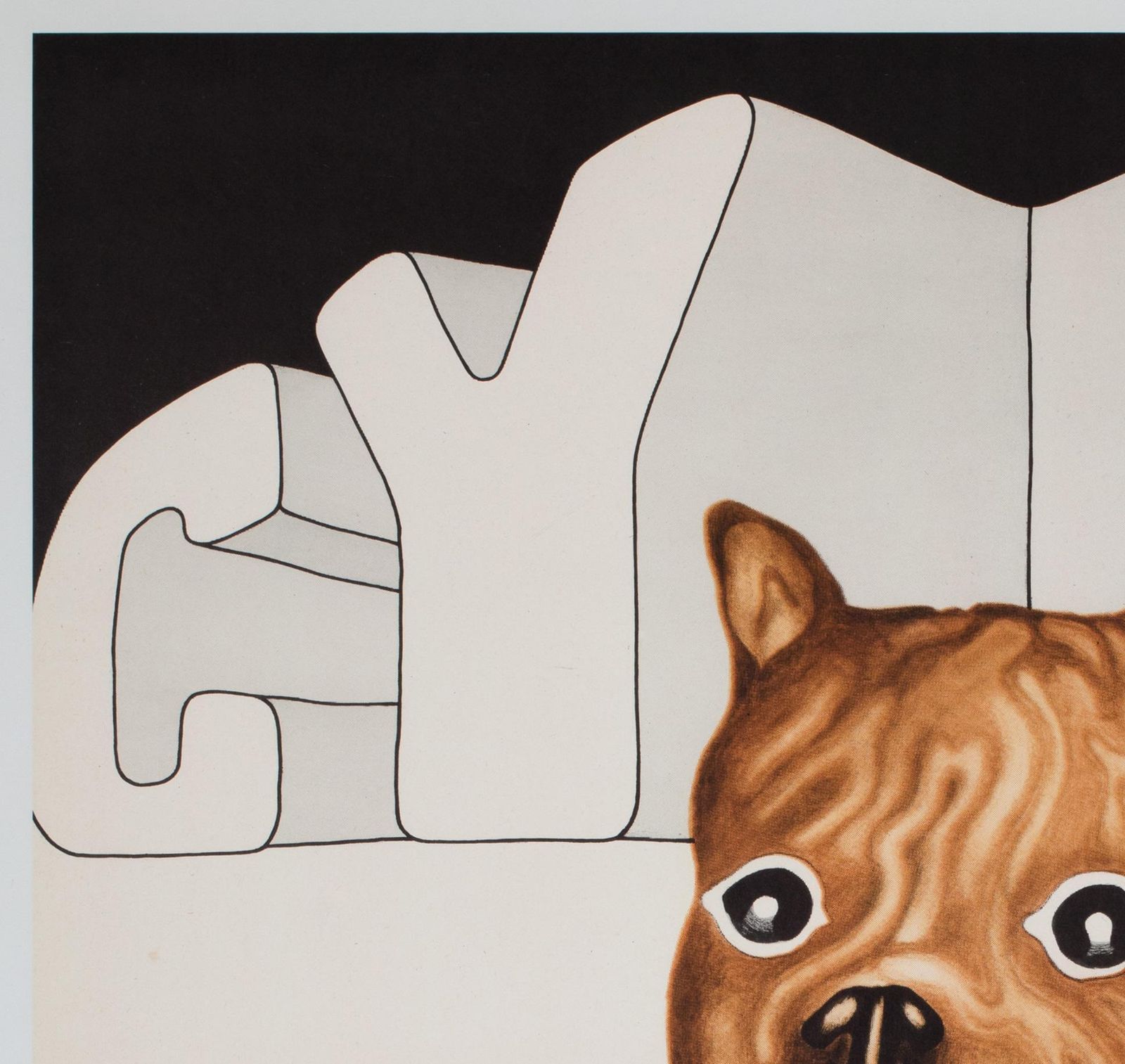 Cyrk Football Dog 1973 Polish Circus Poster, Danuta Zukowsaka photo for sale