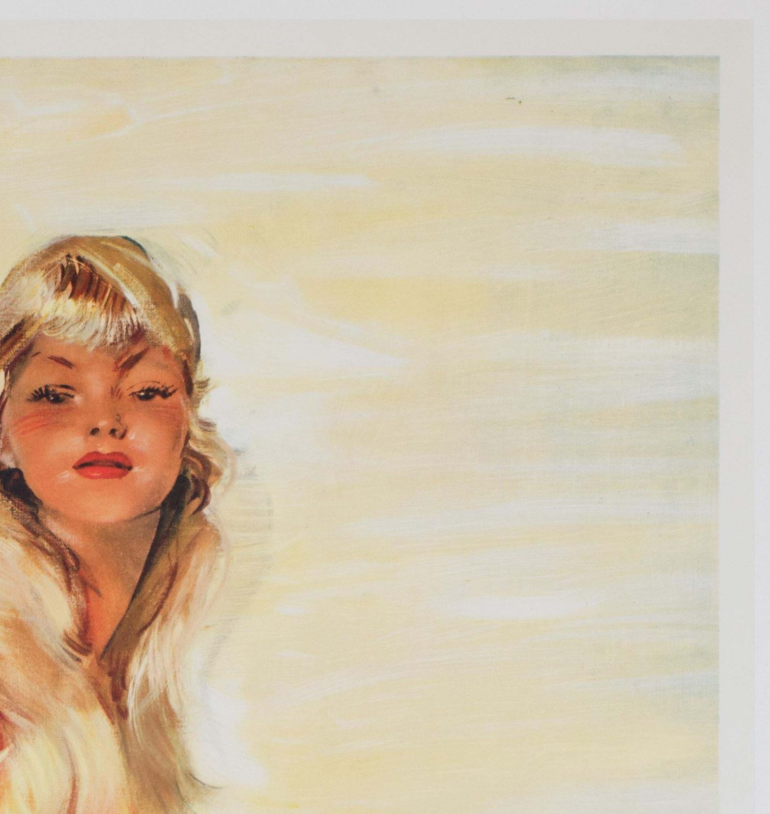Monte Carlo  C1950's Travel Airline Advertising Poster, Jean Gabriel Domergue photo Art