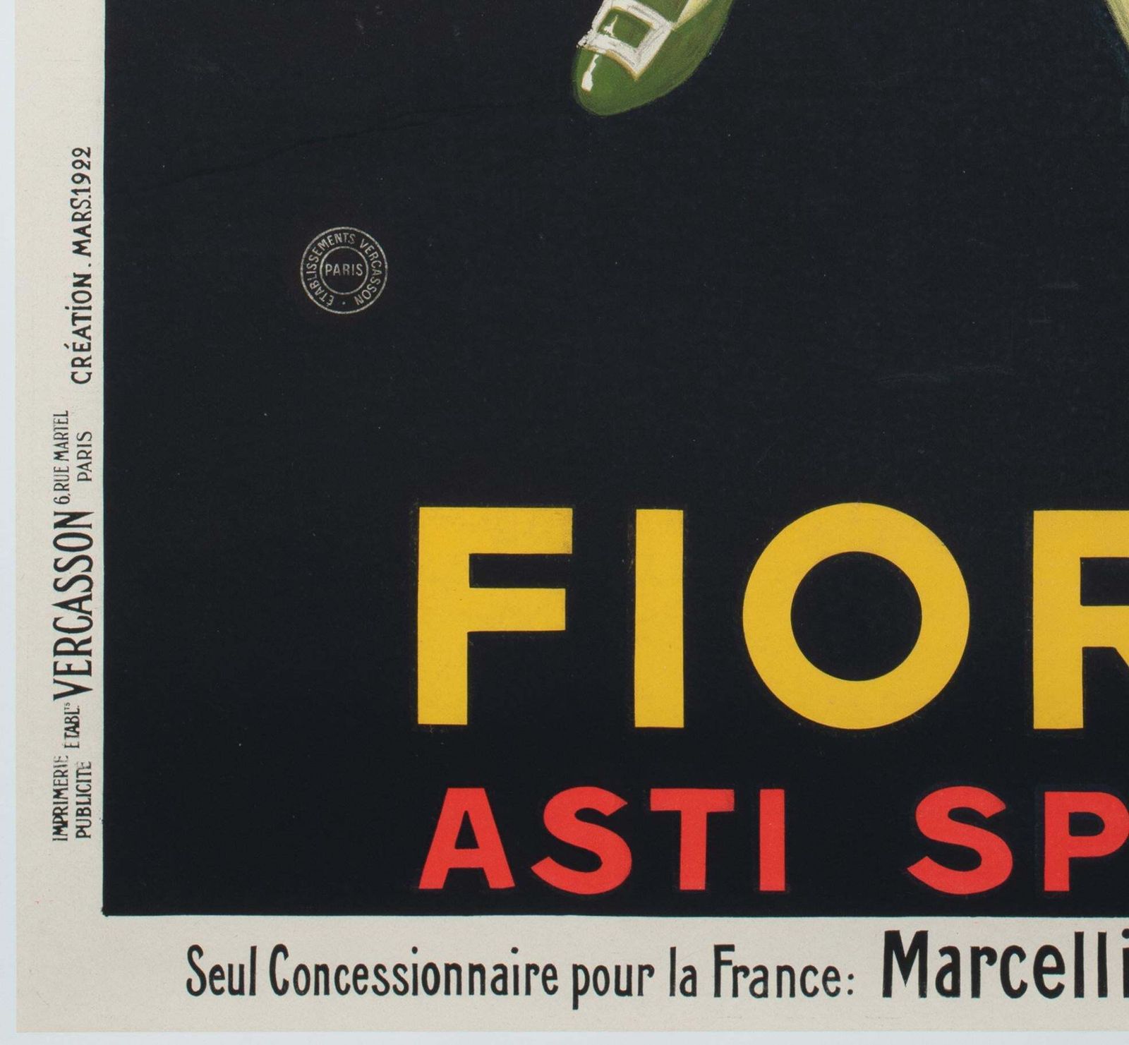 Fiorino 1922 French Asti Spumante Beverage Alcohol Poster, Jean Dylen photo buy