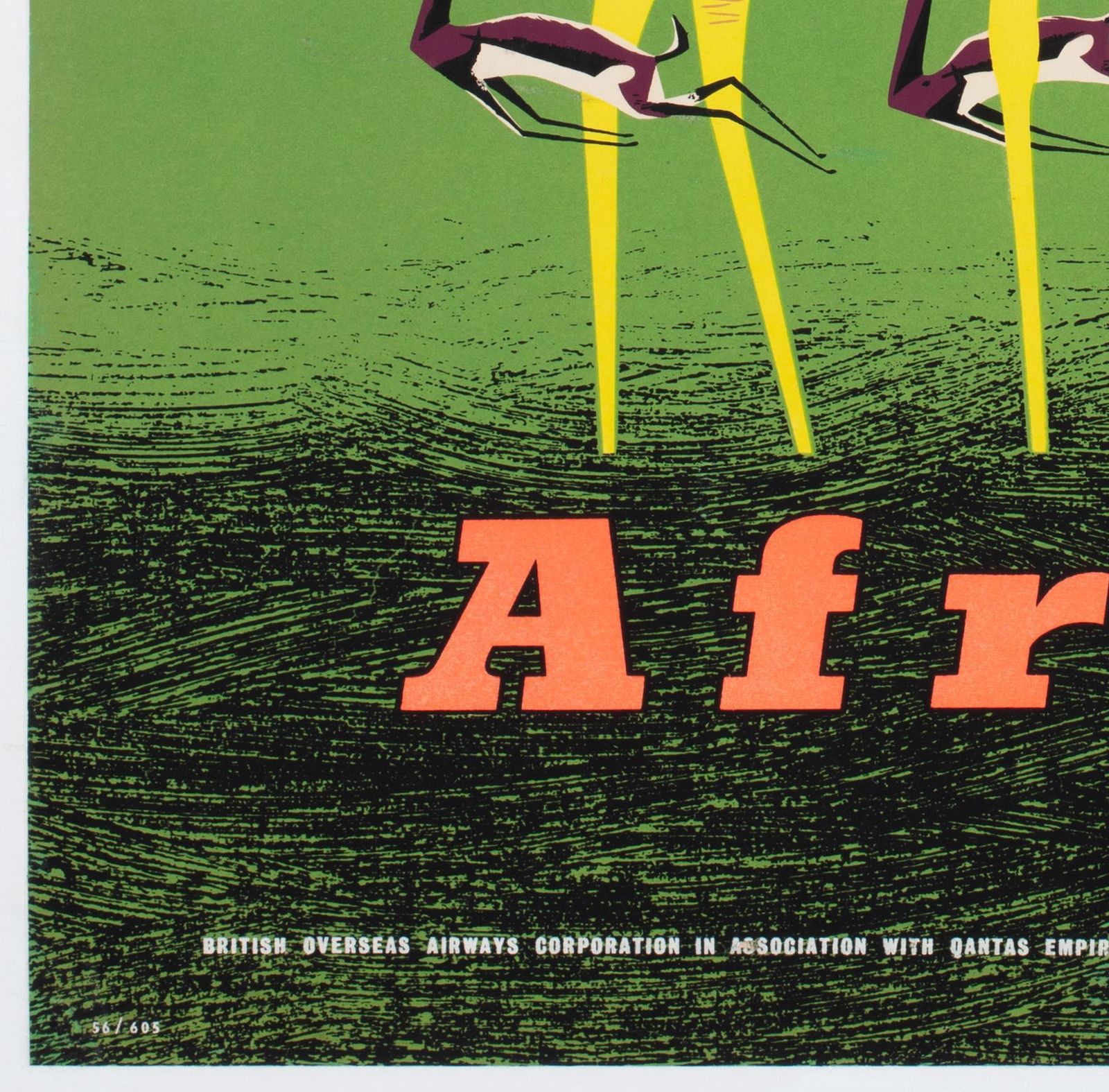 Boac Africa 1956 Travel Advertising  Poster, Maurice Laban photo buy