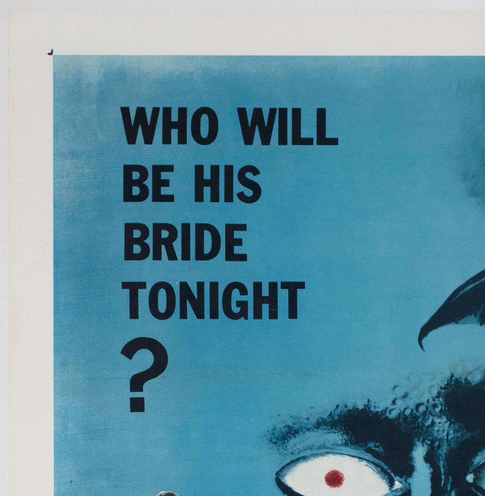 Horror Of Dracula 1958 Us 1 Sheet Blue Style Film Poster, Joseph Smith photo for sale