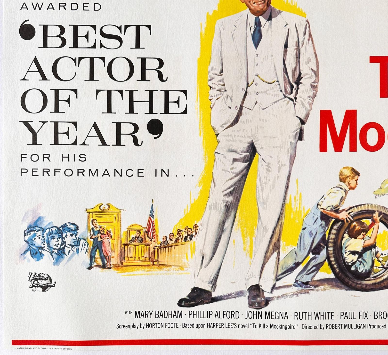 To Kill A Mockingbird 1963 Uk Quad Film Poster photo Art