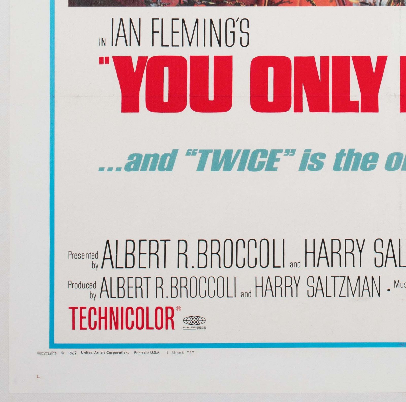 You Only Live Twice 1967 Us 1 Sheet Style A Film Poster, Frank Mccarthy photo buy
