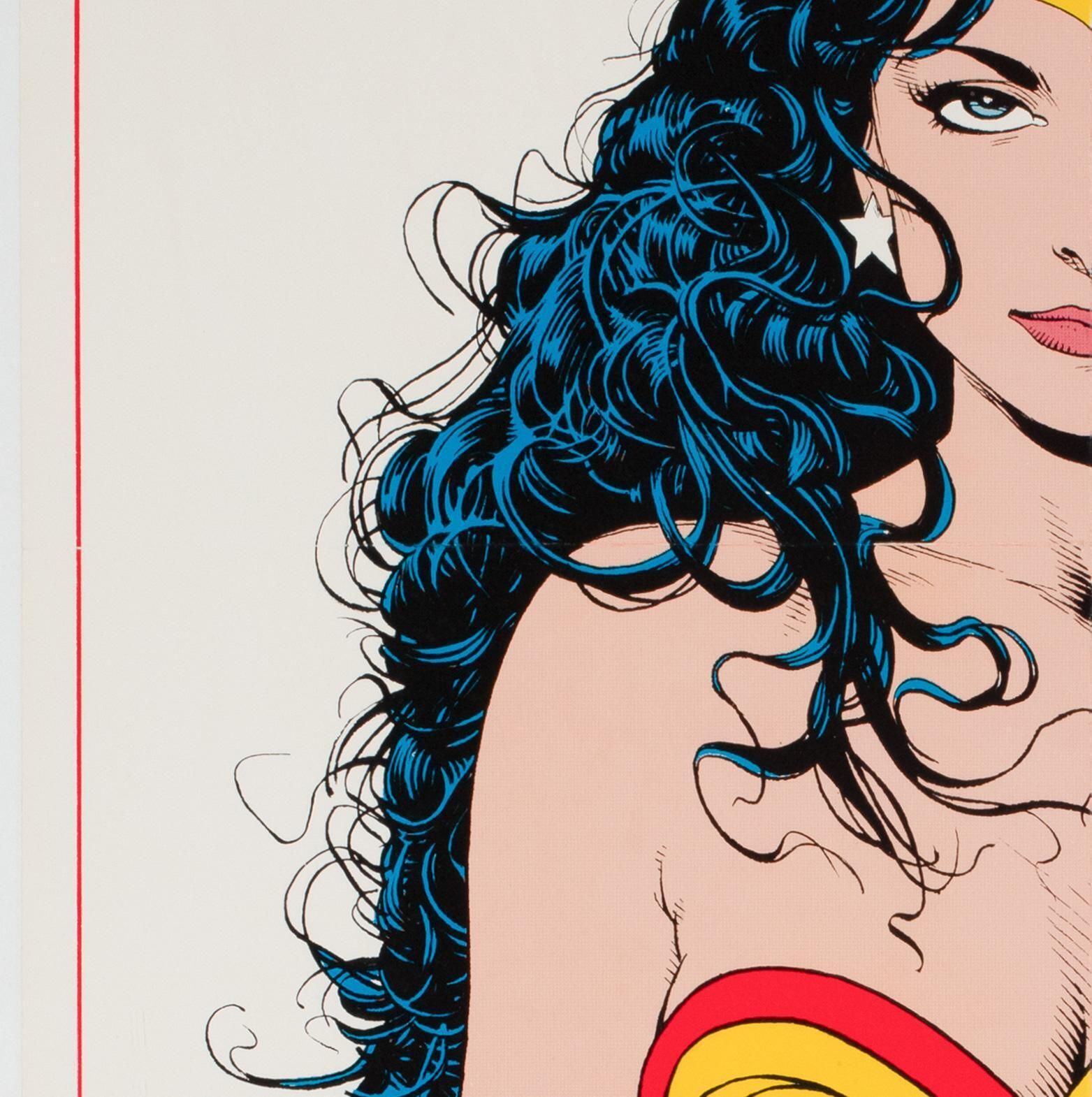 Wonder Woman 1992 Us Dc Comics Promotional Poster, Brian Bolland photo 357.0