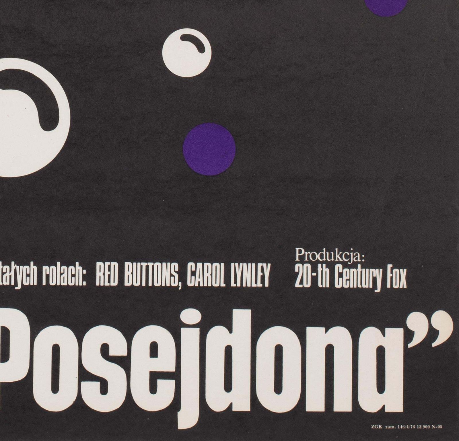 The Poseidon Adventure 1976 Polish Film Movie Poster, Wasilewski photo buy