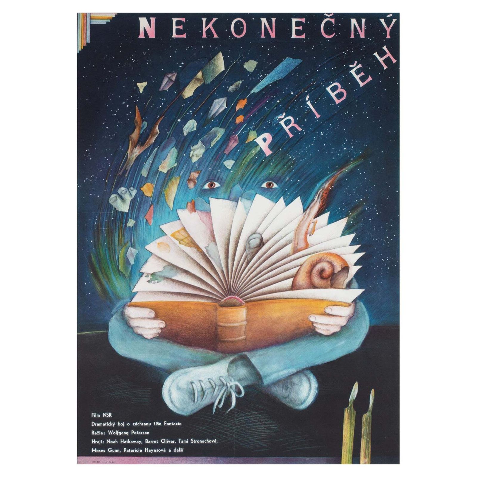 The Neverending Story Czech A1 1986 Film Poster, Sona Vorlickova