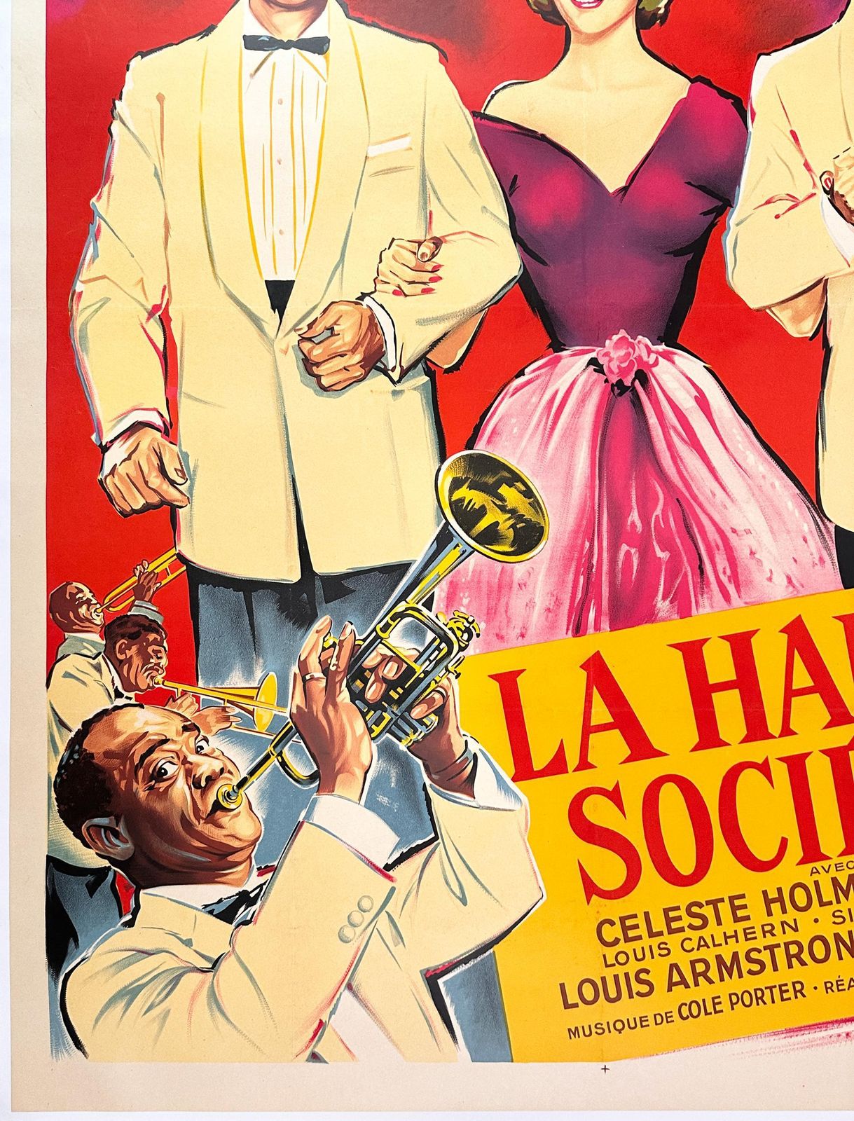 High Society  La Haute Societ 1957 French Grande Film Movie Poster, Roger Soubie photo Art