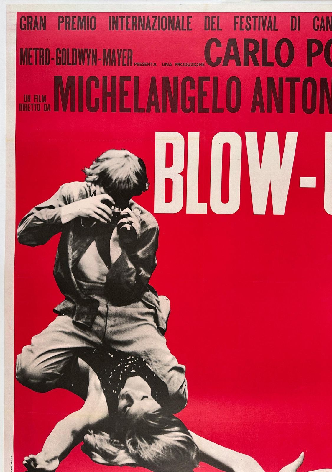 Blow Up 1970's Original Italian Film Movie Poster photo vinterior