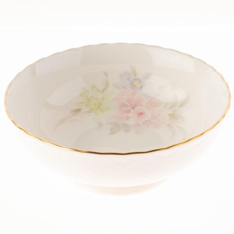 Noritake Gilt Porcelain Floral Art Nouveau Style Bowl