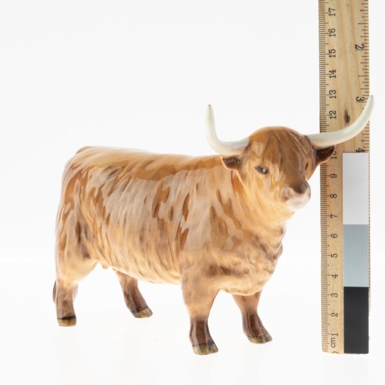 Beswick English Ceramic Pottery Highland Cow Figure photo for sale