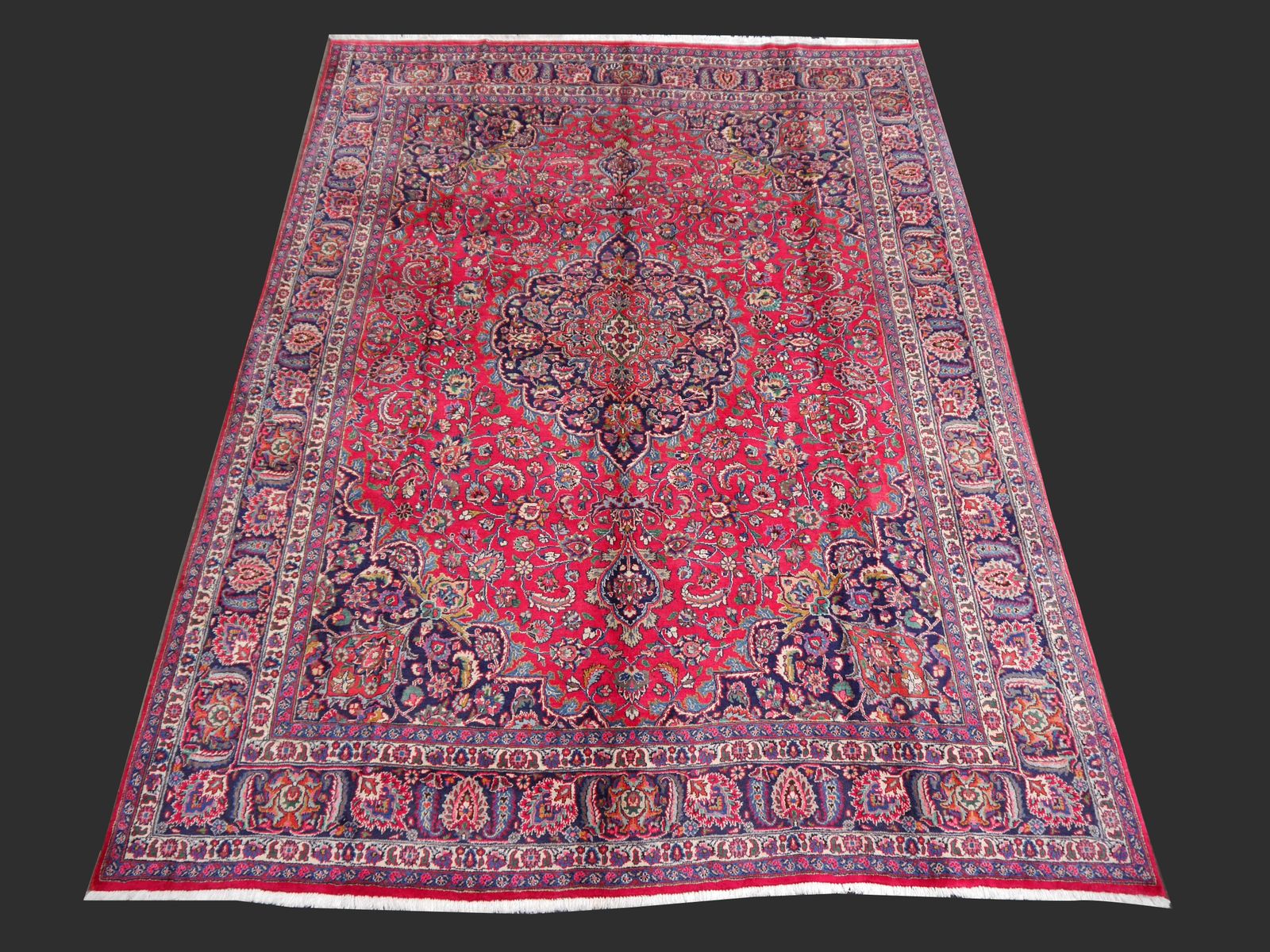 Fine Hand Knotted Vintage Statement Wool Rug 392 X 291 Cm photo Textiles