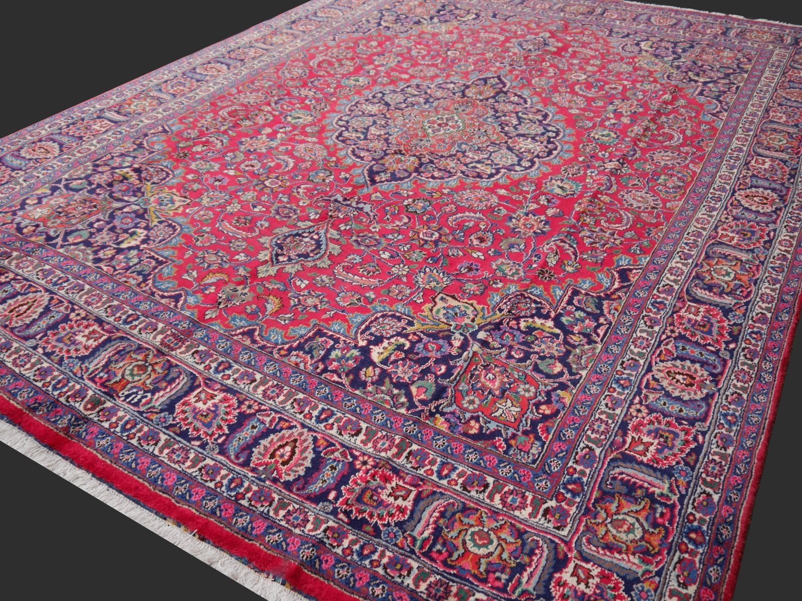Fine Hand Knotted Vintage Statement Wool Rug 392 X 291 Cm photo vintage