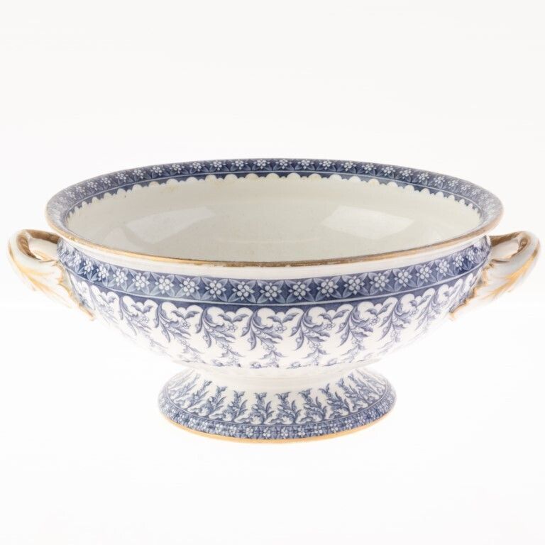 Antique Royal Worcester Vitreous Porcelain Ceramic Bowl Early 19th Century