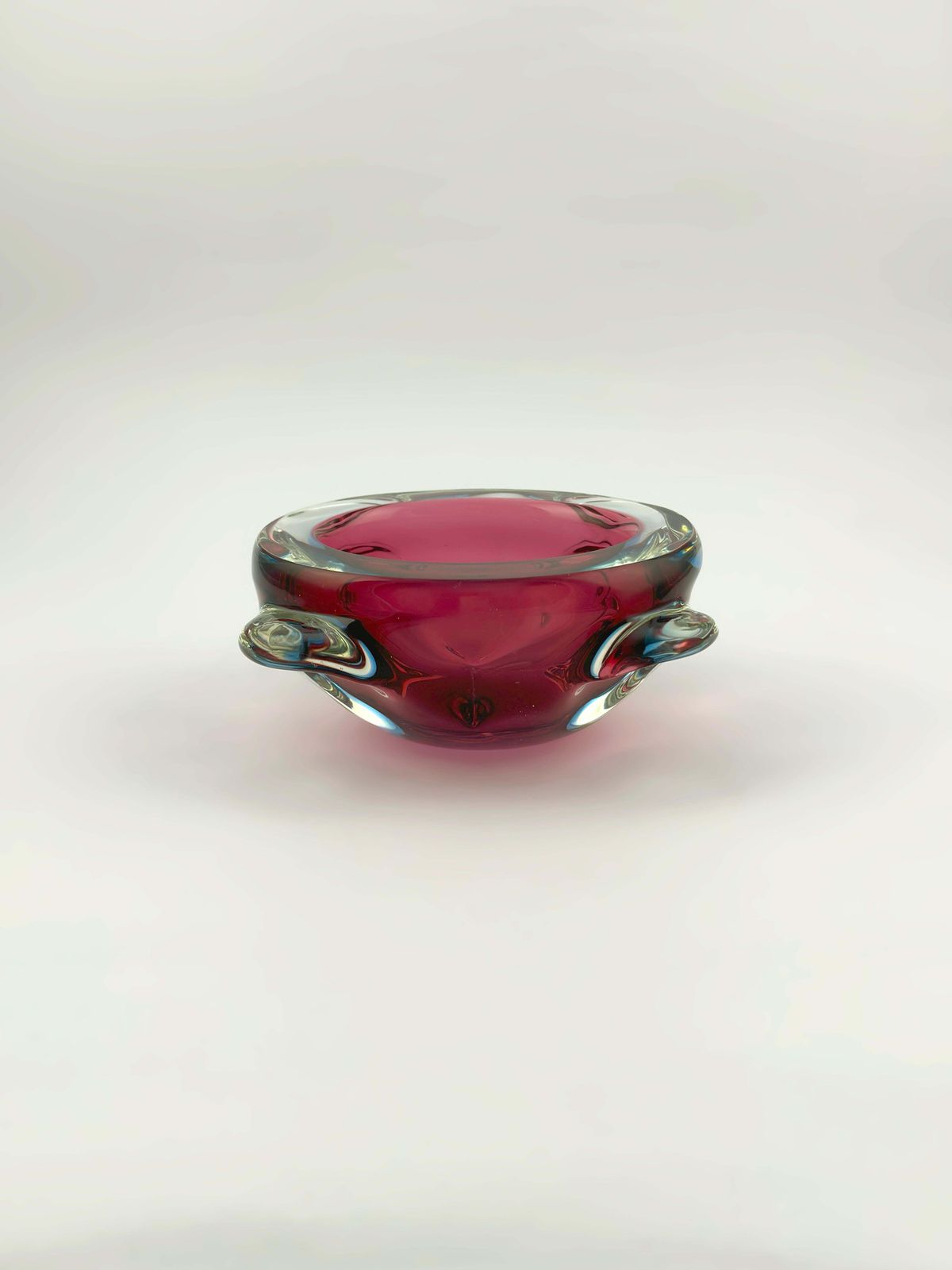 photo furniture Pink And Blue Murano Sommerso Geode Bowl, Flavio Poli Seguso, Circa 1970s Italy
