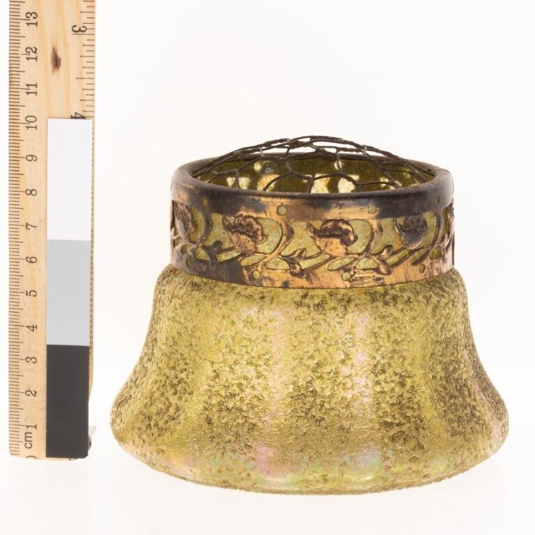 Antique Art Nouveau Iridescent Glass Vase photo Home Decor