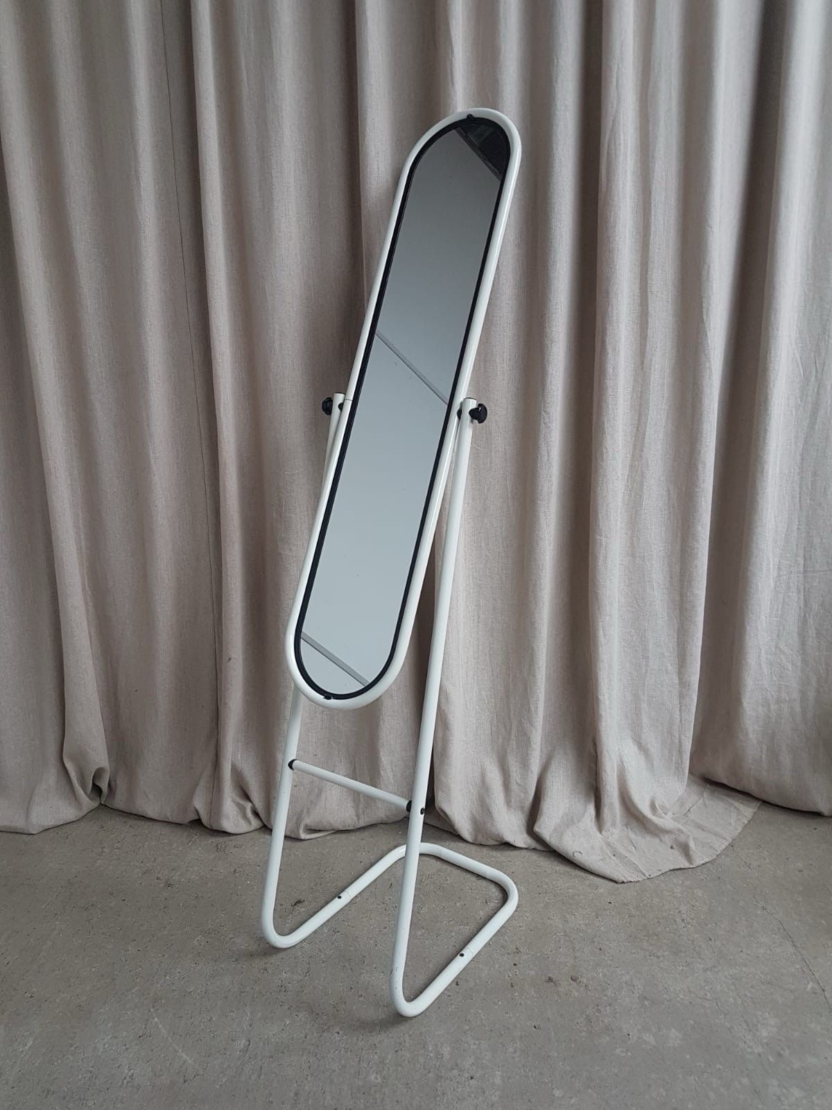 Vtg Mid Century Floor Standing Cheval Mirror Scandi Danish Retro R871 photo 184.0