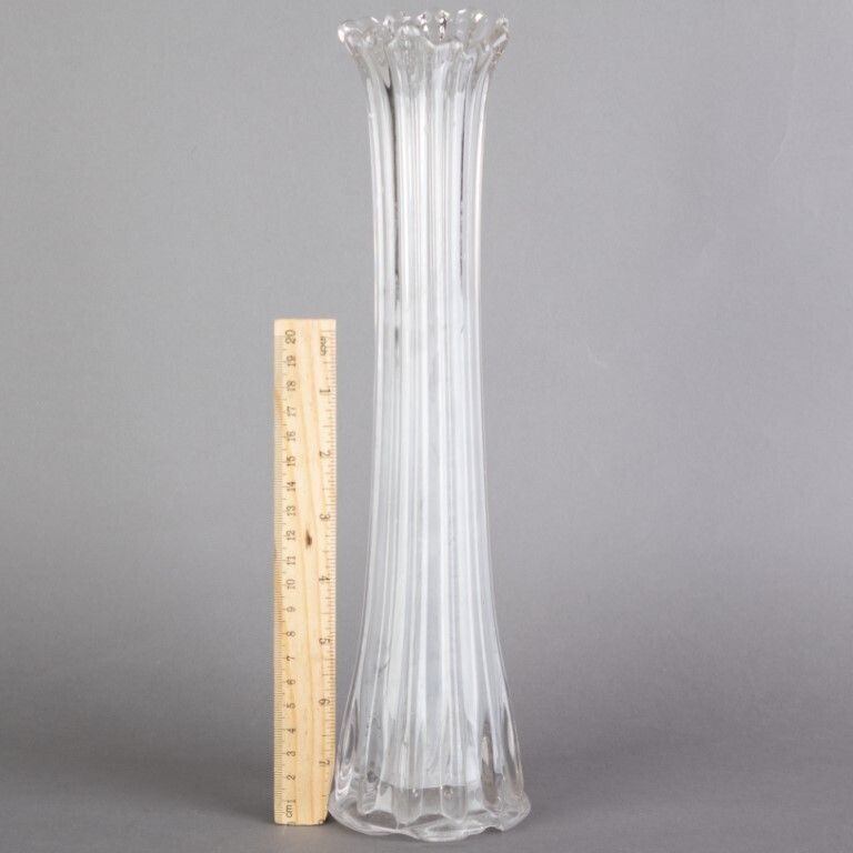 Art Nouveau Long Neck Glass Spill Vase photo for sale