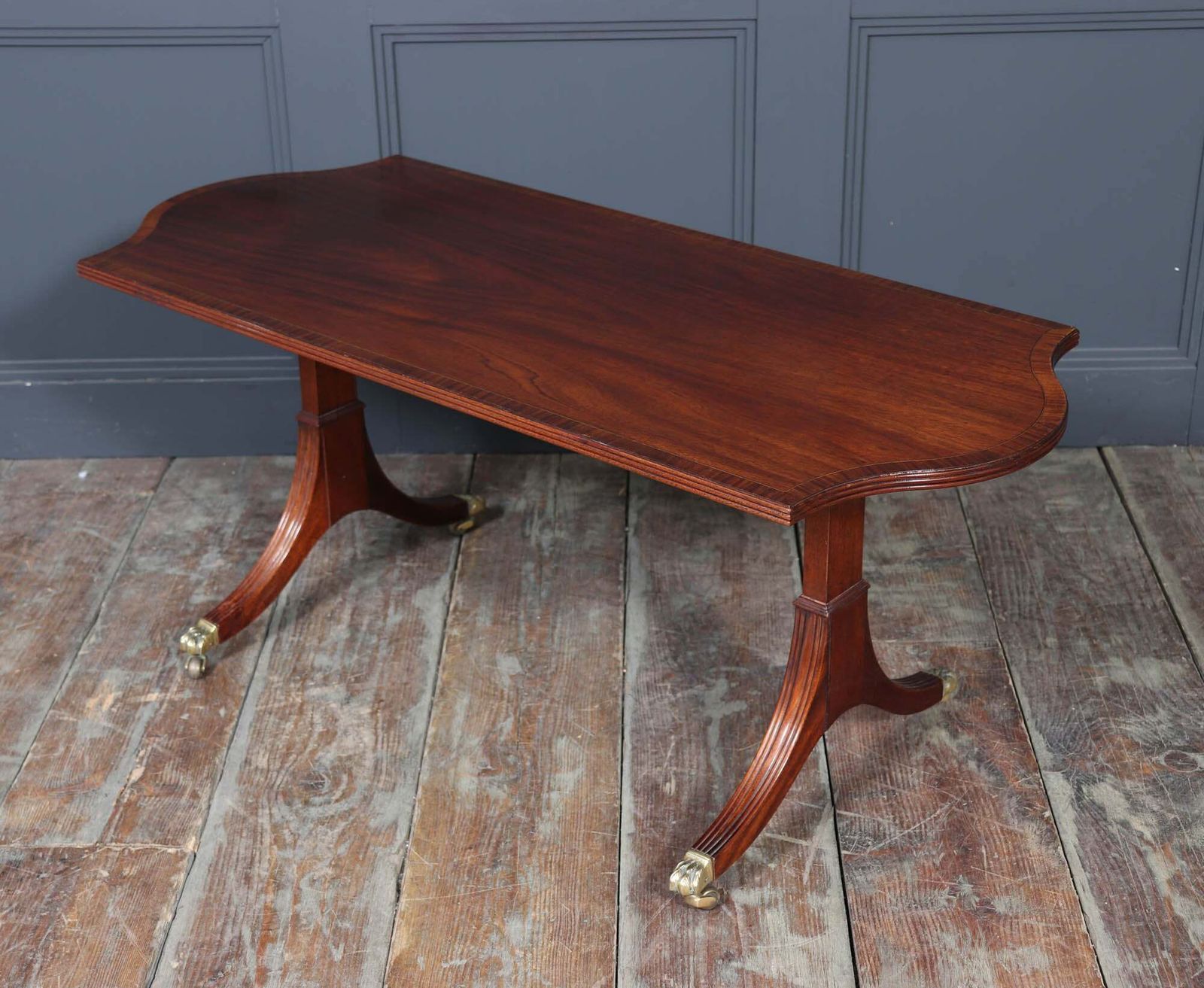 photo vintage William Tillman Mahogany Coffee Table With Sabre Legs, C. 1960s